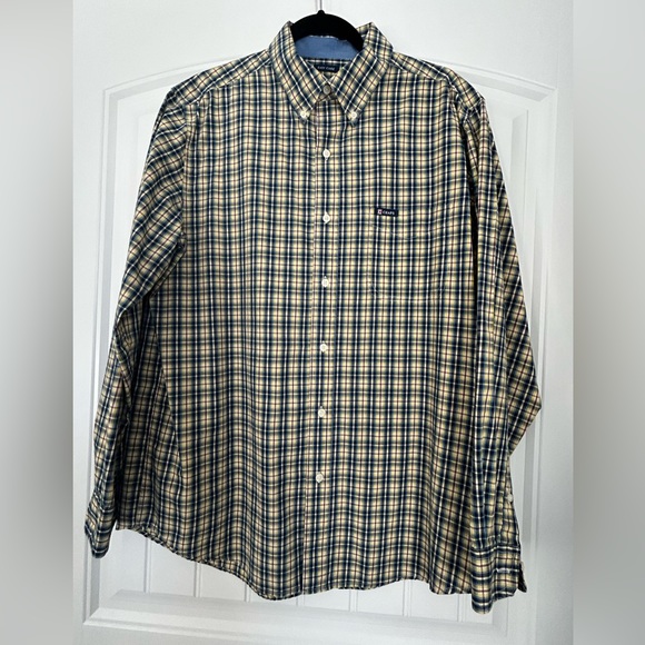 Chaps, easy care, long sleeve, button-down shirt, size large. - Picture 1 of 4